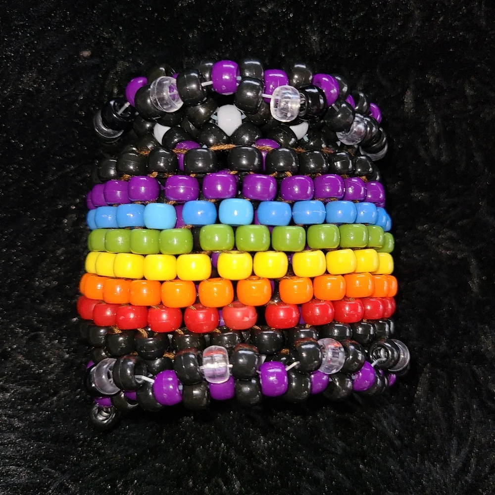Rainbow Rotation Kandi Bracelet - Picture 4 of 5